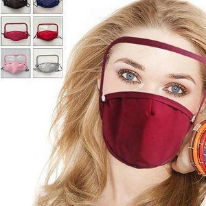 FACE MASK W/ DETACHABLE SHIELD & REMOVABLE FILTER